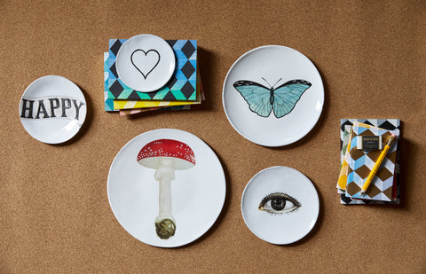 Astier de Villatte Line Heart Saucer | Jayson Home